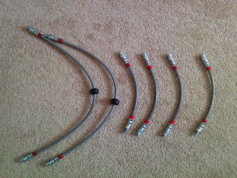 Condor Speed extended front E36 brake lines; they're repackaged BrakeQuip lines