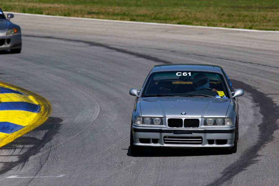 A photo of me navigating turn 12, a good six or so feet from the apex