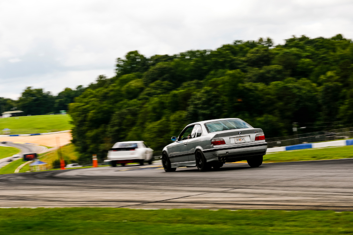 Me chasing a stock car through Road Atlanta turn 3; that car was so much slower than expected I think the driver was just getting used to it
